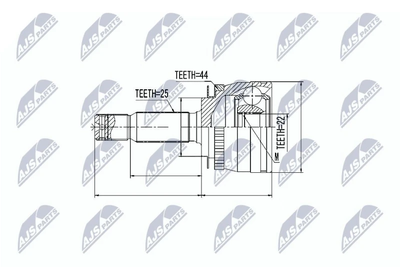 Image of NTY CV joint kit NTY NPZ-KA-312