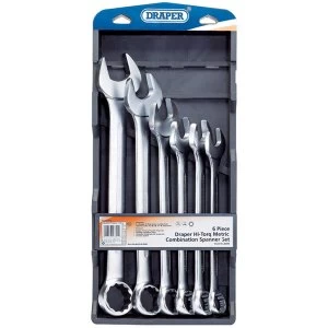 Image of Draper Hi-Torq Metric Combination Spanner Set (6 Piece)