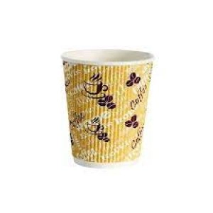 image of 4Aces Ripple Red Bean 8oz Paper Cup Pack of 500 HHRWPA8