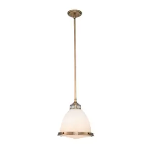 image of Hinkley Amelia Dome Pendant Ceiling Light Heritage Brass