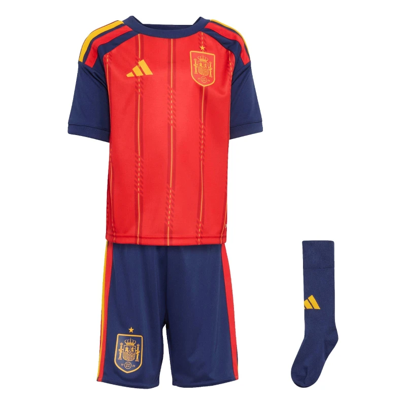 Image of Adidas Baby Home Mini Kit Spain Coupe du Monde 2026 Rouge Unisex 2/3 ans JZ5773