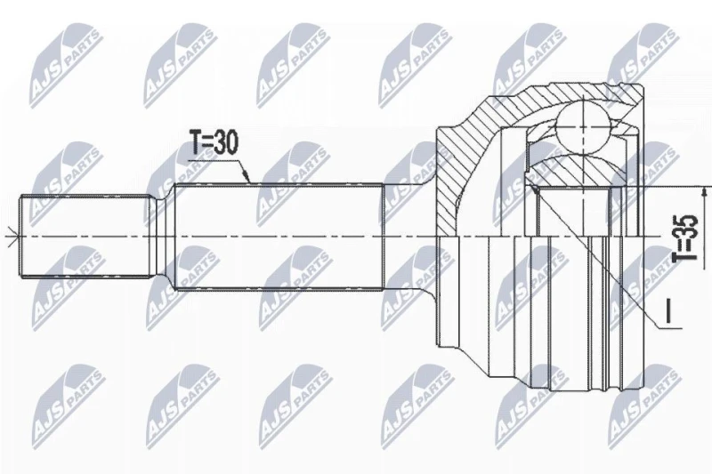 Image of NTY CV joint kit NTY NPZ-CH-033