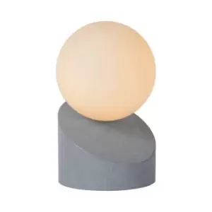 image of Lucide Len Modern Table Lamp 10cm 1xG9 Grey