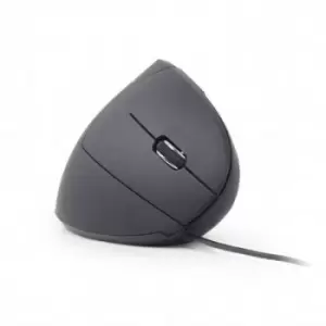 Image of Gembird MUS-ERGO-01 Ergonomic mouse USB Optical Black 6 Buttons 1200 dpi, 1600 dpi, 2400 dpi, 3200 dpi Ergonomic