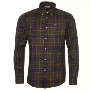 Image of Barbour Mens Wetherham Tailored Shirt Greystone Medium