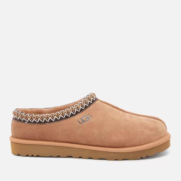 Image of UGG Mens Tasman Suede Slippers - Chestnut - UK 9