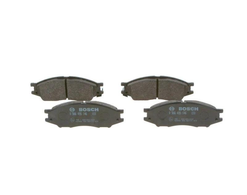 Image of Bosch 0 986 495 146 Brake pad set with acoustic wear warning, with mounting manual Low-Metallic Brake Pad Set,disc brake (402)