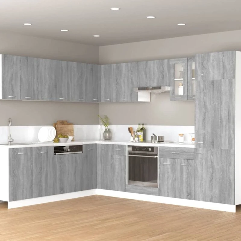 Image of VIDAXL Hanging Cabinet Lyon Grey Sonoma 60x31x40cm Engineered Wood Vidaxl 8720286954850