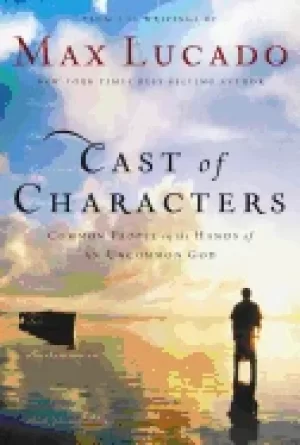 Image of cast of characters common people in the hands of an uncommon god