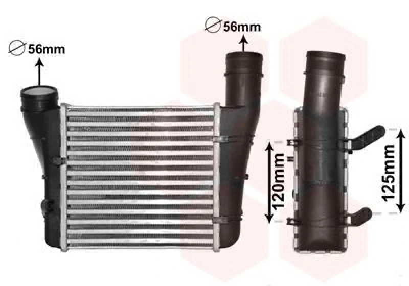 Image of VAN WEZEL Intercooler VAN WEZEL 03004221