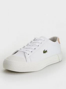 Image of Lacoste Gripshot 0120 2 Cfa Plimsoll, White/Natural, Size 8, Women