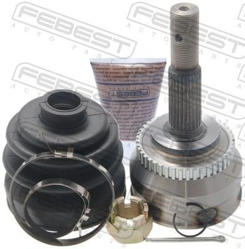 Image of FEBEST 0210-QG18DEA44 Joint, drive shaft Front Axle, with ABS sensor ring Joint,drive shaft (236)