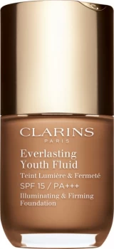 Image of Clarins Everlasting Youth Fluid Illuminating and Firming Foundation SPF15 30ml 115 - Cognac