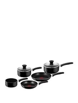 Image of Tefal Delight 5 Piece Set (14Cm Milk, 16/18Cm Saucepans With Lids, 20/24Cm Frypan)