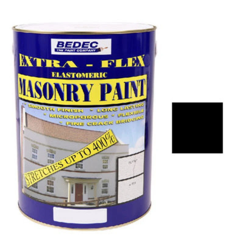 Image of Bedec Extra Flex Masonry Black 5L
