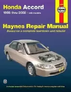 Image of honda accord 1998 thru 2002 haynes repair manual all models