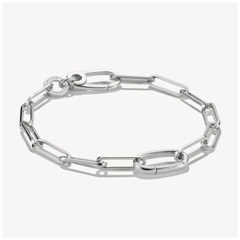 Image of Thomas Sabo C1205-001-21-L17 Charm Bracelet Paperclip With Jewellery