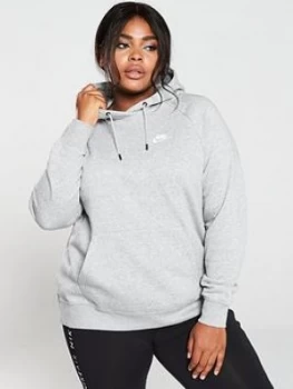 Image of Nike NSW Essential OTH Hoodie (Curve) - Dark Grey Heather, Size 18-20=1X, Women