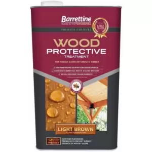 image of Barrettine - Nourish & Protect Wood Protective Treatment Light Brown 5L