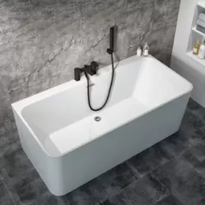 Image of Freestanding Double Ended Back to Wall Bath 1700 x 740mm - Oslo