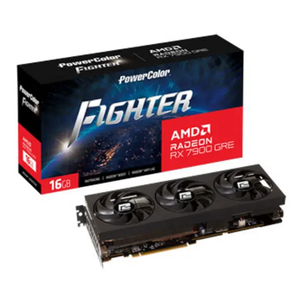 image of Powercolor PowerColor Fighter Radeon RX 7900 GRE AMD 16GB GDDR6 RX7900GRE 16G-F/OC