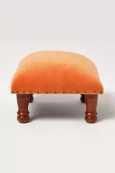 image of Mable Velvet Square Footstool