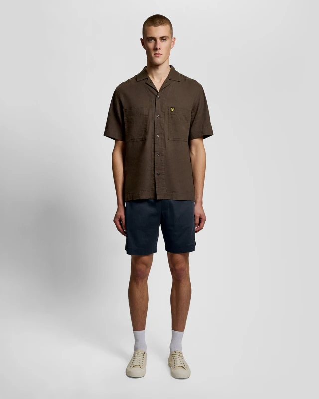 Image of Lyle & Scott Mens Interlock Sweat Shorts in Navy