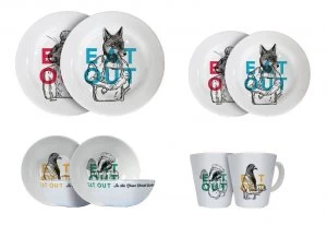 image of OLPRO EAT OUT Melamine set 32 Piece