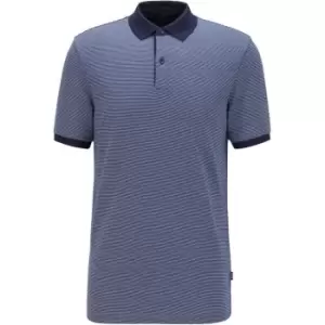 Image of Boss Boss Penrose Short Sleeve Polo Shirt Mens - Blue