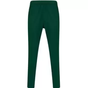 Image of Finden & Hales Mens Knitted Tracksuit Pants (L) (Bottle Green/White)