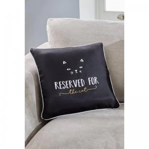 Image of Reserved For The Cat Cushion