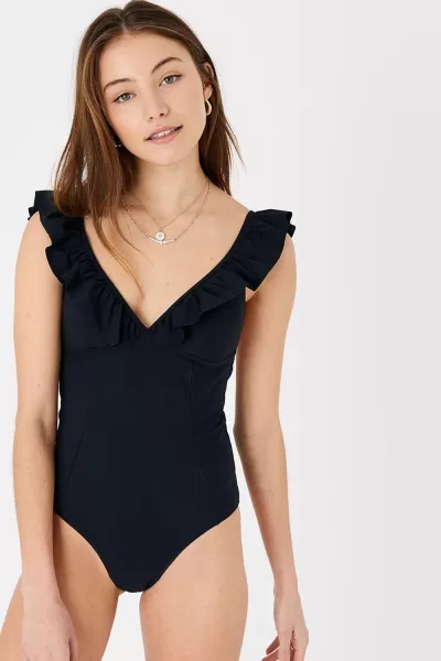 Image of Exaggerated Ruffle Swimsuit