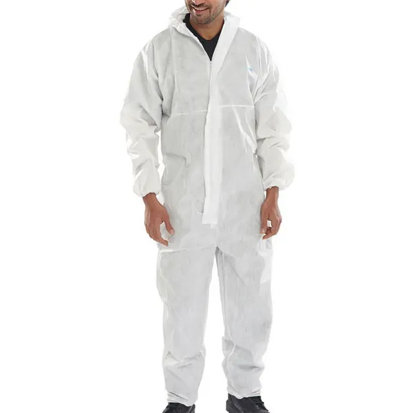 image of BEESWIFT Beeswift Disposable Coverall Microporous Type 5/6 White M COC20WM