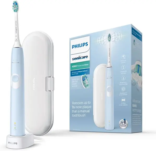 Image of Philips Sonicare ProtectiveClean 4300 HX6803/03 Blue Electric Toothbrush