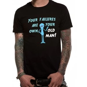 Image of Rick And Morty - Mr Meeseeks Failure Mens Small T-Shirt - Black
