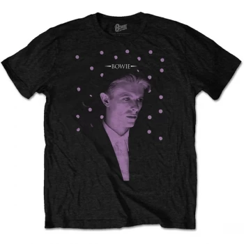 Image of David Bowie - Dots Unisex Large T-Shirt - Black