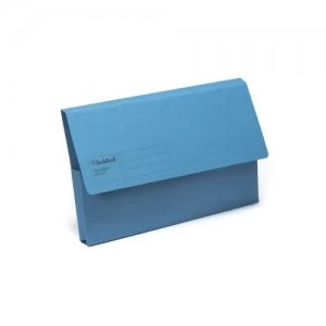 Image of Guildhall Document Wallets 285gsm 35.5x22.5cm Blue PK50