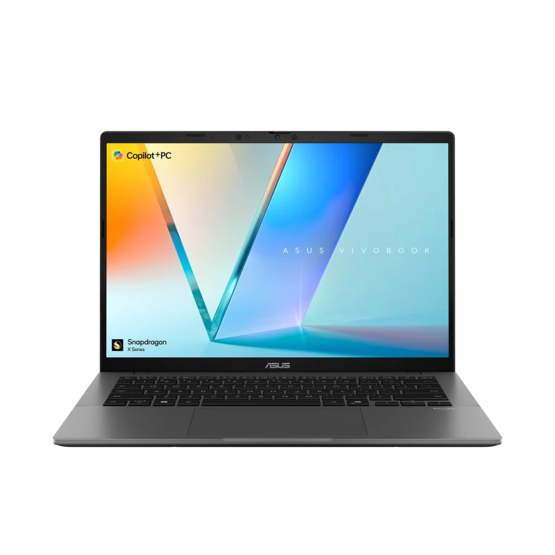 Image of Asus ASUS Vivobook S14 S3407QA-KP003W Copilot+ PC Snapdragon X1-26-100 Laptop 35.6cm (14") WQXGA 16GB LPDDR5x-SDRAM 512GB SSD WiFi 6E (802.11ax) W