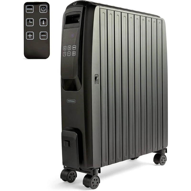 Image of VonHaus Digital Oil Filled Radiator Black unisex One Size