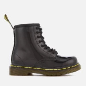 Image of Dr. Martens Toddlers 1460 T Patent Limper Lace Up Boots - Black - UK 6 Kids