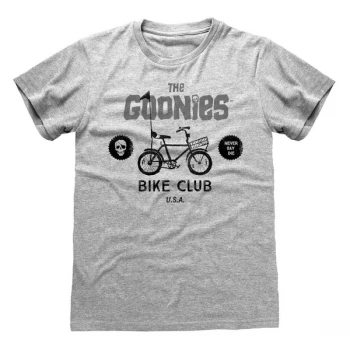 image of Goonies - Bike Club Unisex Large T-Shirt - Grey