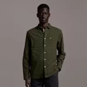 image of Brushed Twill Shirt - Olive - L