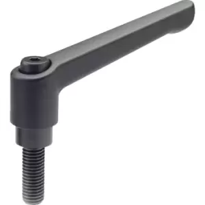 Image of GN300-45-M6-16-SW Adjustable Hand Lever; Black, Male