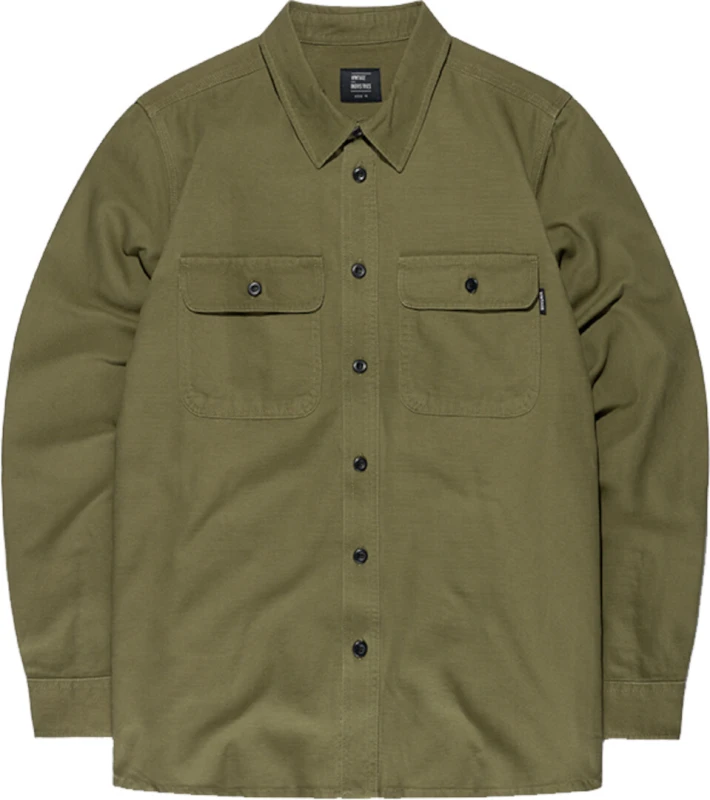 Image of Vintage Industries Baron Shirt Longsleeve olive XL Men