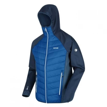 Image of Regatta Andreson V Hooded Hybrid Baffle Jacket - NautiBl/DkDe