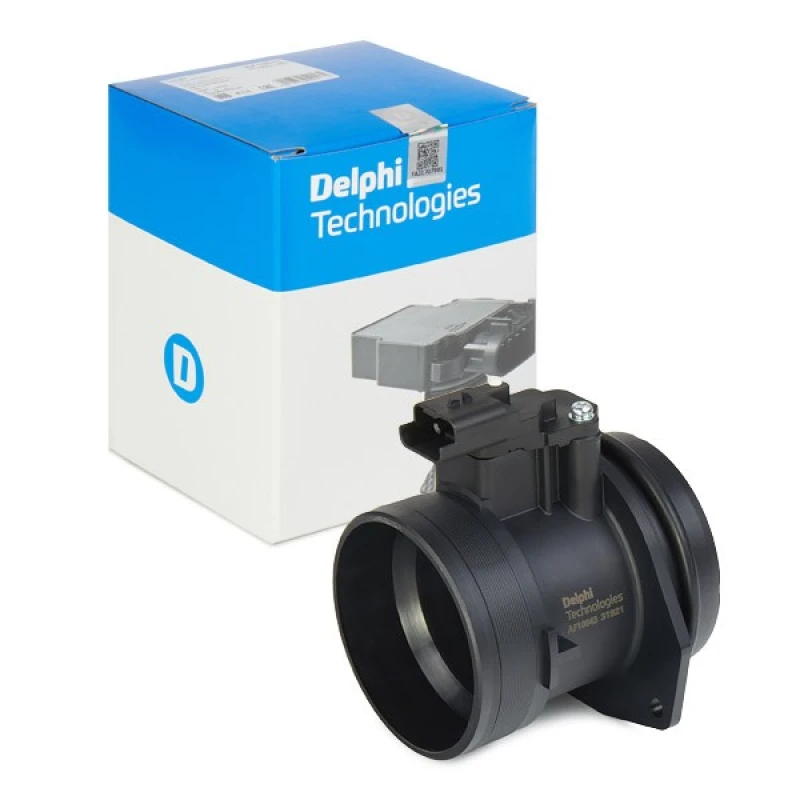 Image of DELPHI AF10643-12B1 Mass air flow sensor with housing Air Mass Sensor (3926)