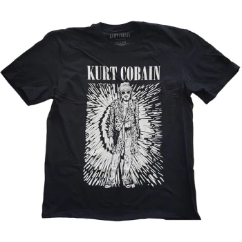 Image of Kurt Cobain - Brilliance Unisex Large T-Shirt - Black