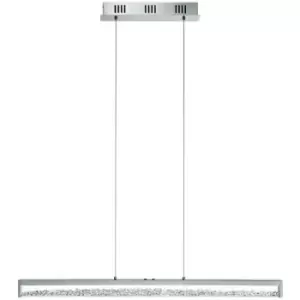 Image of Netlighting Cardito LED Touch Operated Ceiling Pendant Bar Light Polished Chrome