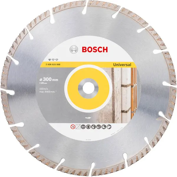 Image of Bosch Universal Diamond Cutting Disc 2608615068 Diameter: 300mm