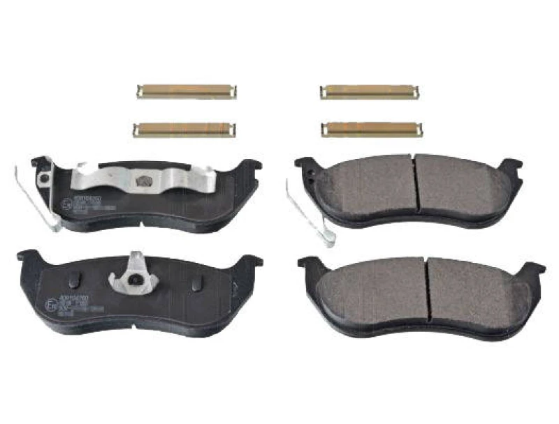 Image of Blue PRINT ADA104260 Brake pad set Rear Axle, with acoustic wear warning, with fastening material Brake Pad Set,disc brake (402)